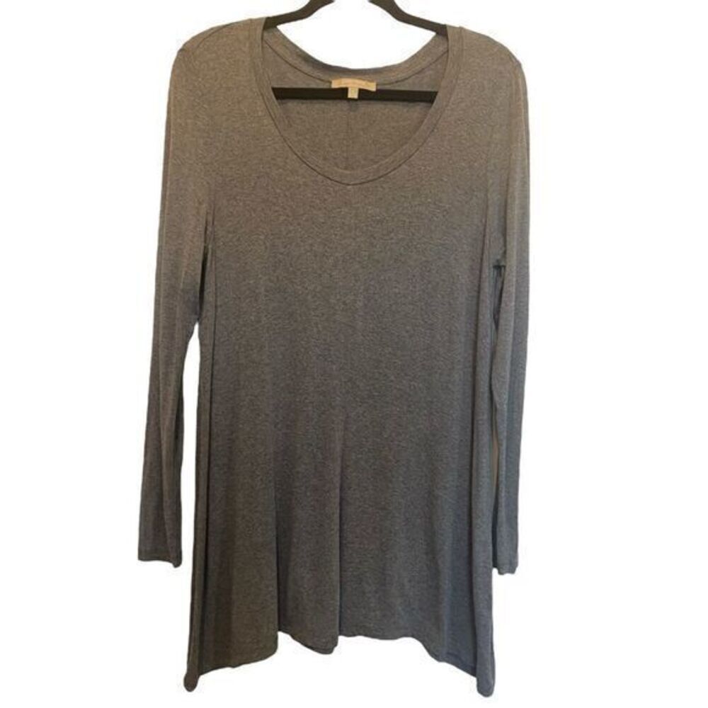 Joan Vass Studio Grey Mini Trapeze Dress